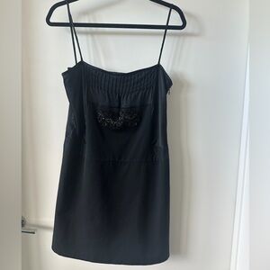 Moschino Black Camisole with Sequin Detail